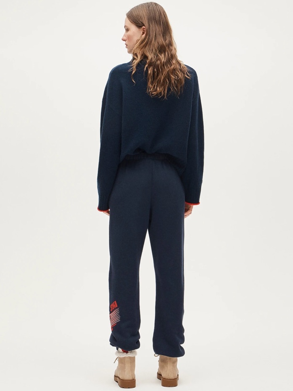 U.S. Ski & Snowboard by J.Crew heritage terry graphic jogger pant - navy - Picture 6 of 11